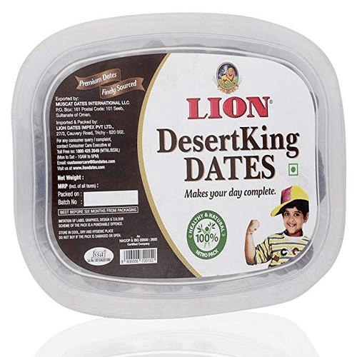 Lion Desert Black Dates Jar 500 gm