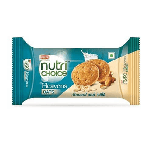 Britannia Nutri Choice Oats Almond & Milk Biscuit  75 gm
