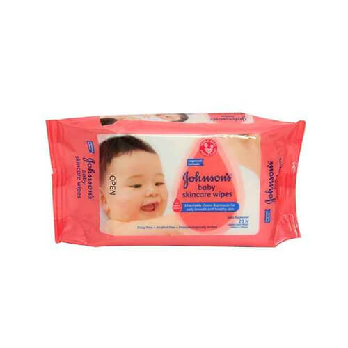 Johnsons Baby Skin Care Wipes  20 units