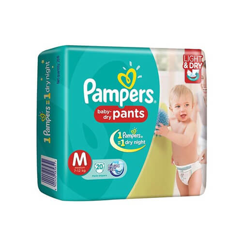 Pampers Baby Dry Pants Medium 20 units
