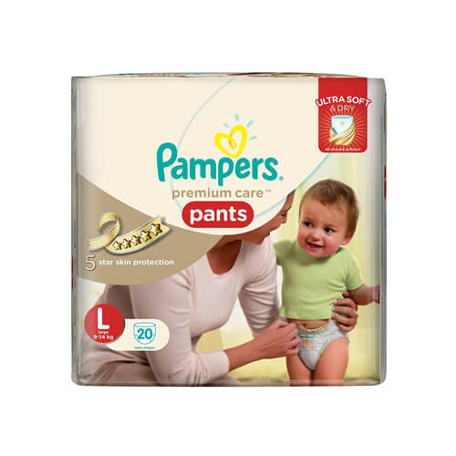 Pampers Baby Dry Pants Large 20 units