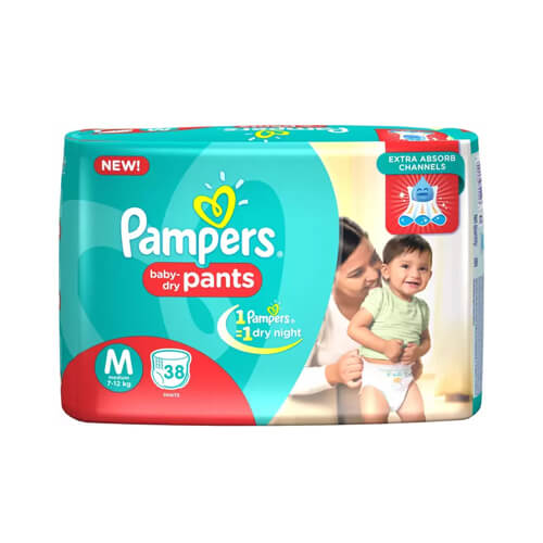 Pampers Baby Premium Medium 38 units
