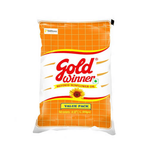 Gold Winner Refined Sunflower Oil 1 ltr